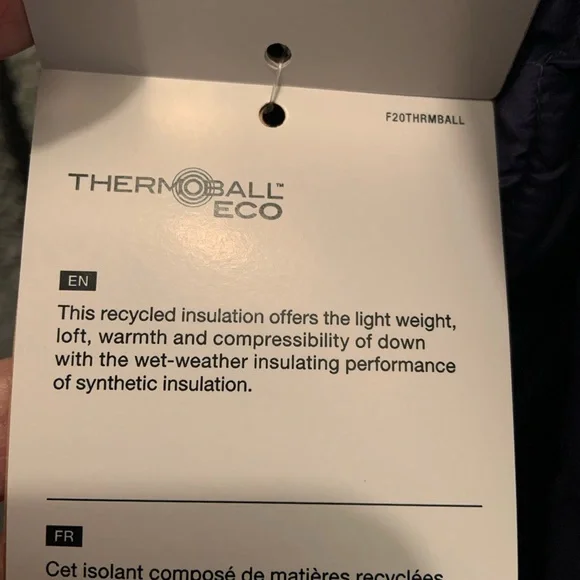 NWT The North Face ThermoBall 2.0 Women's Eco Jacket-Cave Blue-XL - Picture 10 of 16